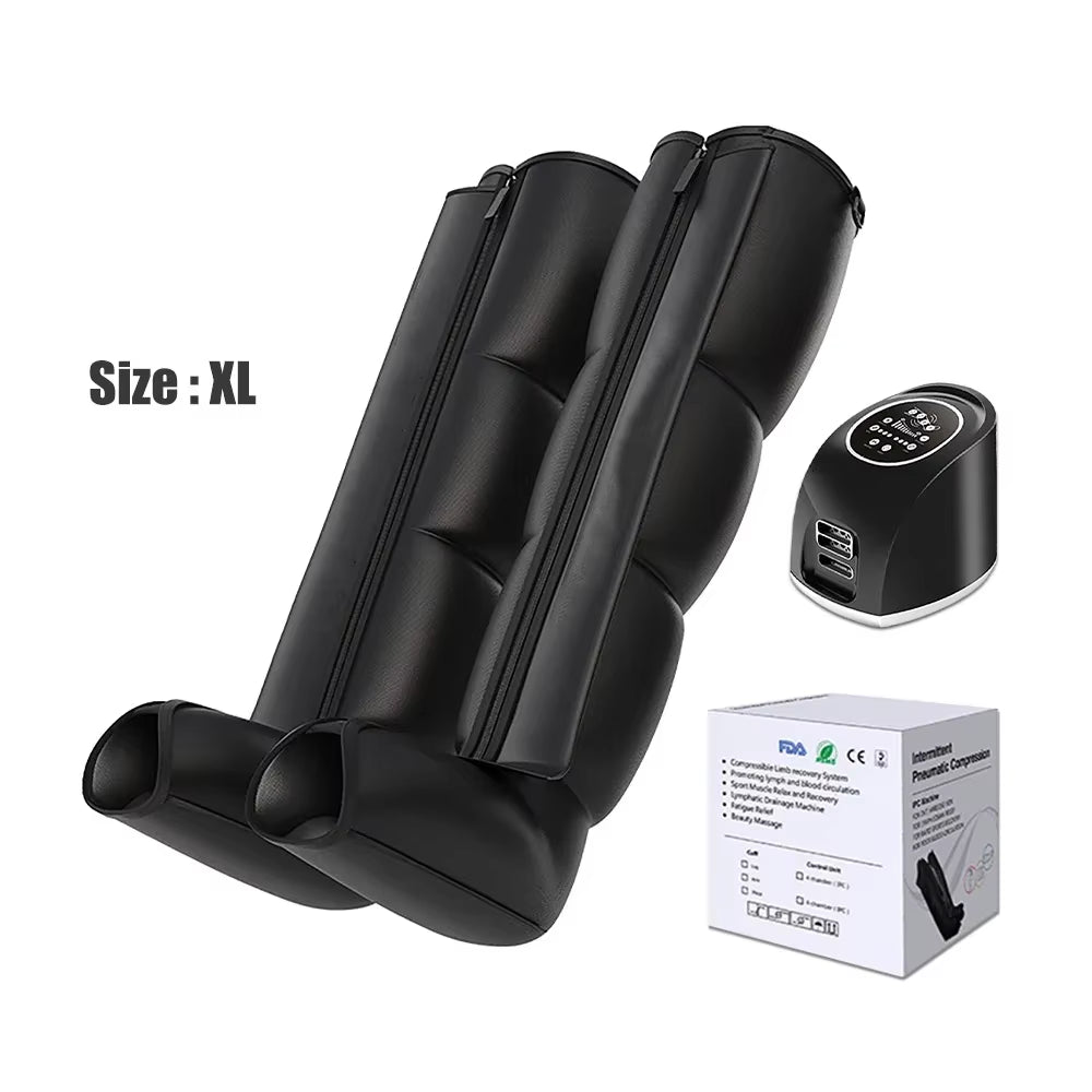Air Compression Boots Foot Leg Massager Air Pressure Pressotherapy Recovery Lymphatic Drainage Machine Physiotherapy 4 Chamber