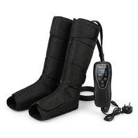 Air Compression Circulation Leg Massage Air Pressure Recovery Boots Power Pump Lymphatic Drainage Device Professional Athletes — Studio Shot