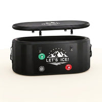 Inflatable Ice Bath Tub for Athletes – 216-Gallon Cold Plunge Tub with Insulated Lid, Full-Body Stretch Design, Insulated & Water Chiller Compatible, Portable for Indoor & Outdoor Recovery — Studio Shot