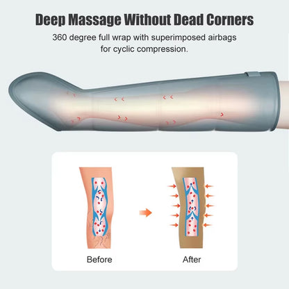 Air Compression Boots Foot Leg Massager Air Pressure Pressotherapy Recovery Lymphatic Drainage Machine Physiotherapy 4 Chamber